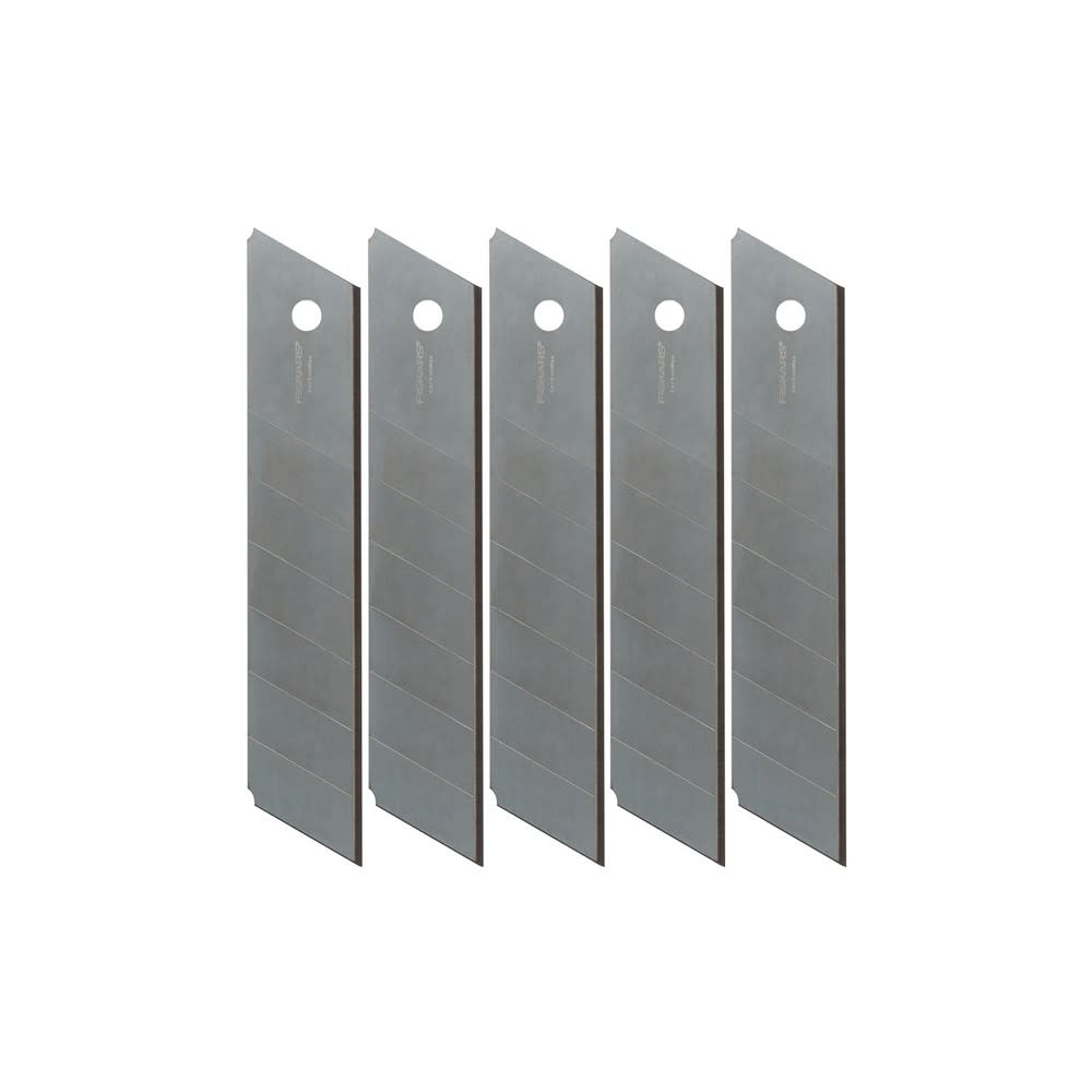 Fiskars Pro CarbonMax Utility Blades 25 mm Snap Off 5pk - Mycitystee