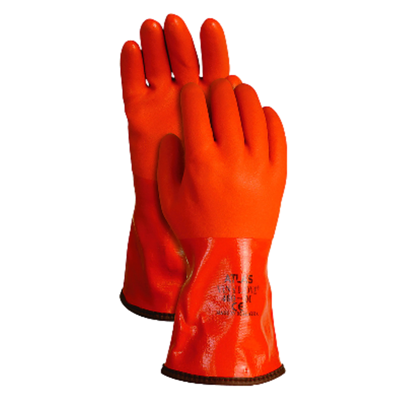 Atlas Unisex Indoor/Outdoor Coated Work Gloves Orange M 1 pair - Mycitystee