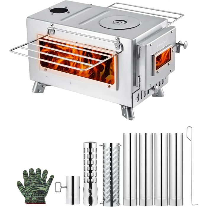 KingCamp Wood Burning Camping Stove Hot Tent Stove - Mycitystee