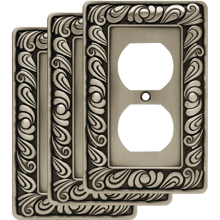 Franklin Brass Paisley Single Duplex Outlet Wall Plate - - Mycitystee