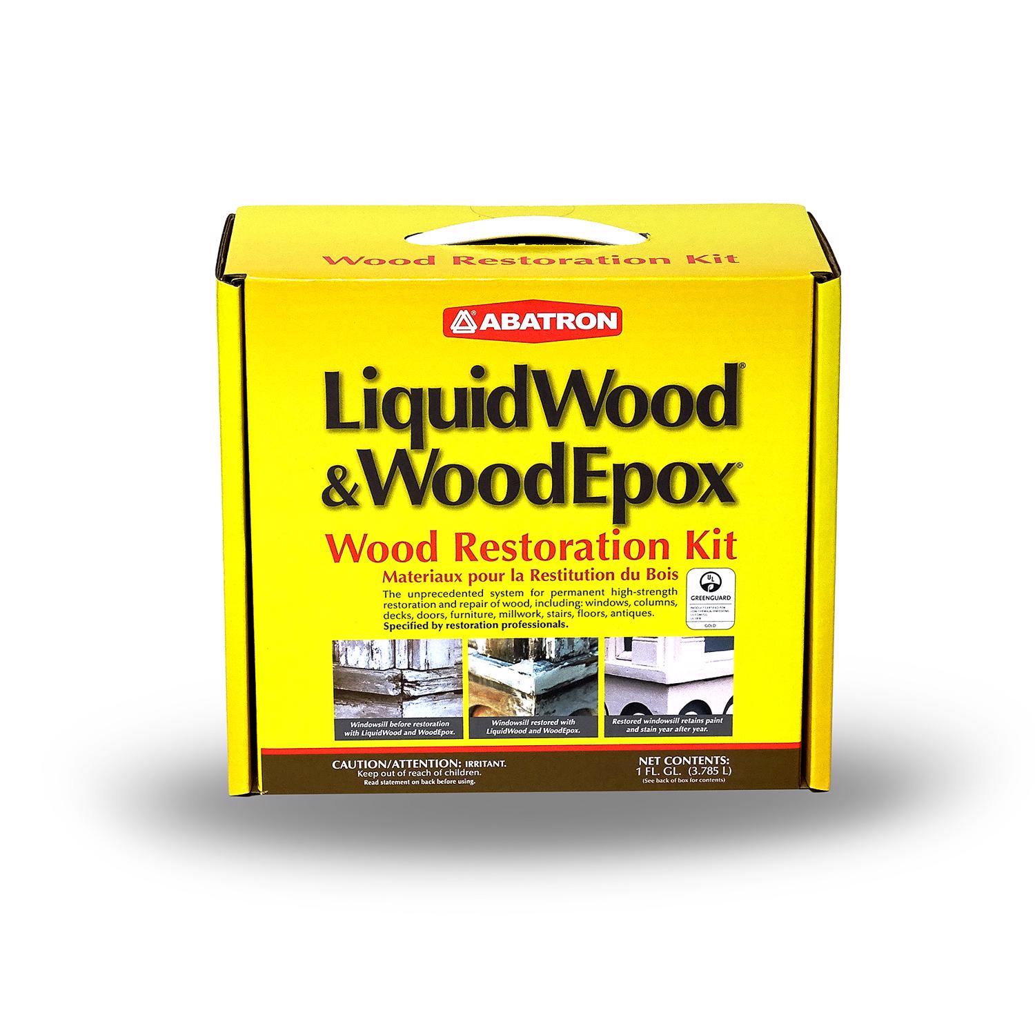 Abatron LiquidWood and WoodEpox Beige Wood Restoration Kit 4 qt - Mycitystee