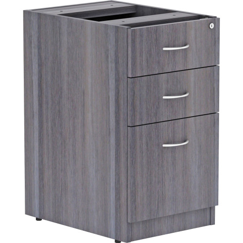 Lorell Weathered Charcoal Laminate Desking Pedestal (69558) - Mycitystee