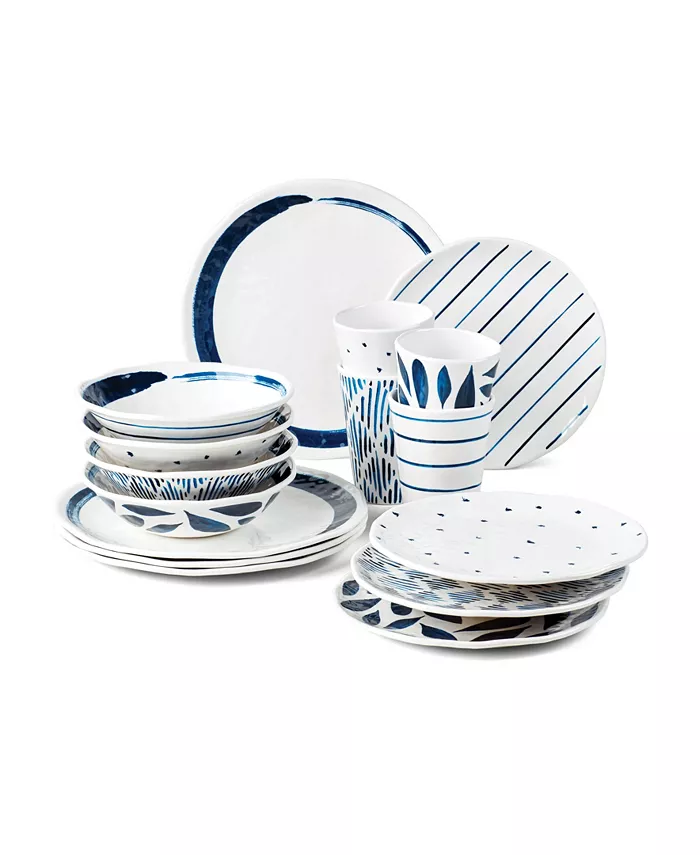 Lenox Blue Bay Melamine 16-Piece Dinnerware Set - Mycitystee