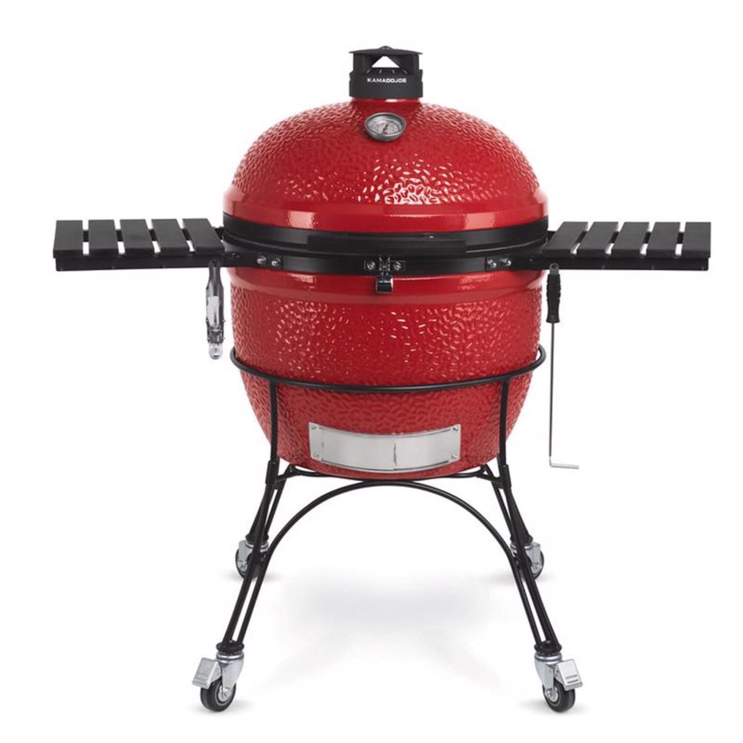 Kamado Joe 24 in. Big Joe II Charcoal Kamado Grill and Smoker Red - Mycitystee