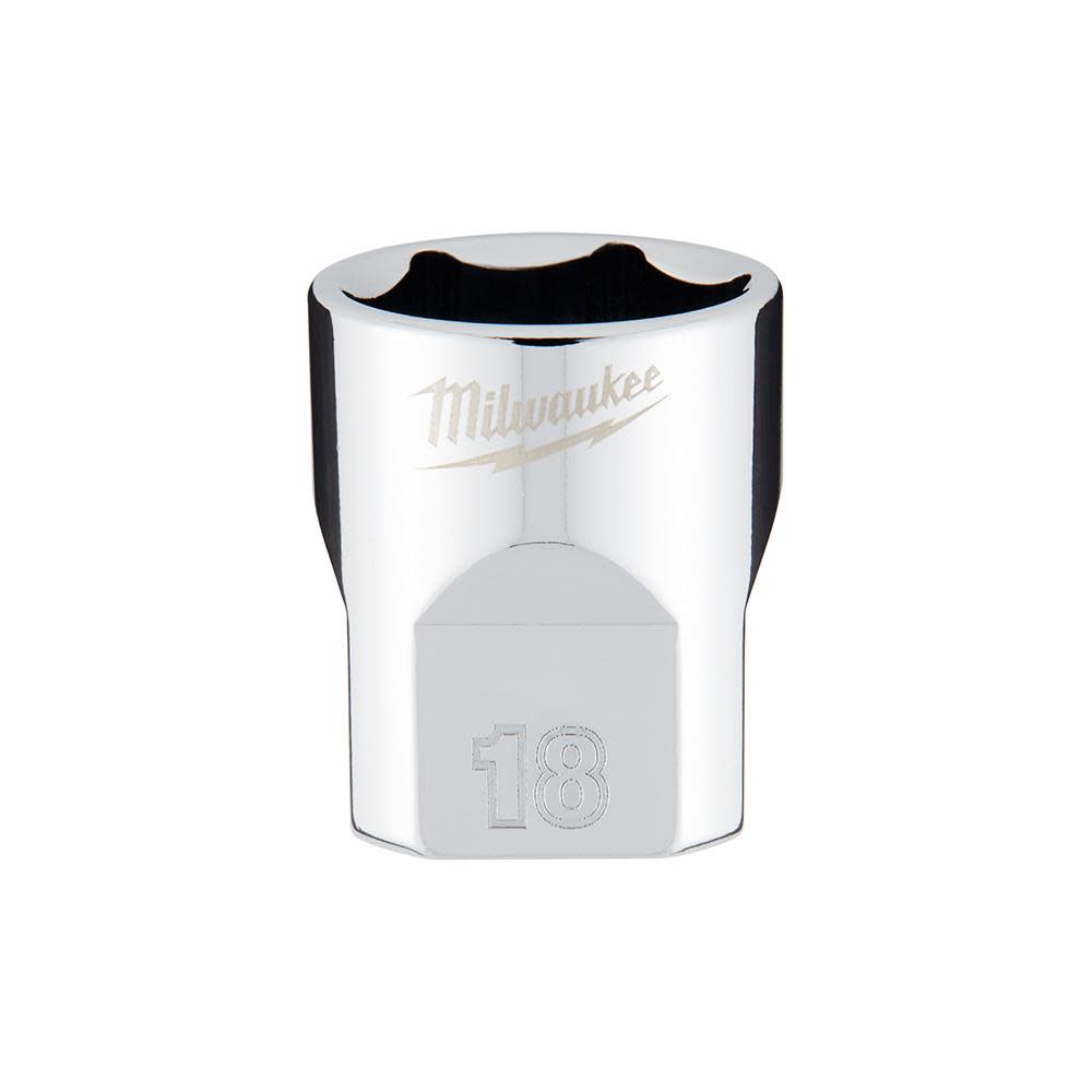 Milwaukee 3/8 in. Drive 18mm Metric 6-Point Socket 45-34-9088 from Milwaukee - Mycitystee