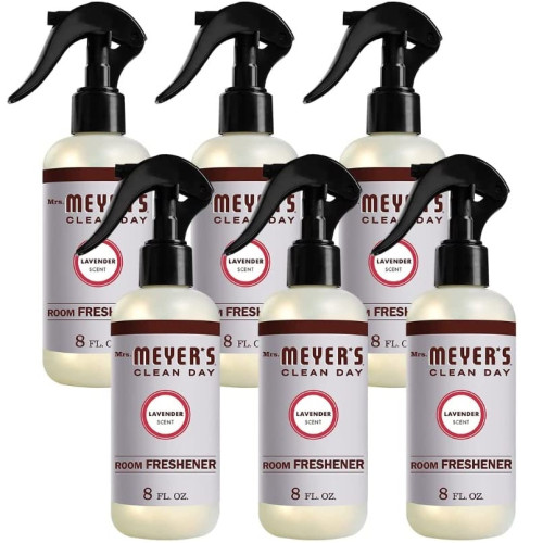 Mrs. Meyer's Clean Day Room Freshener， Lavender， 8 oz， Non-Aerosol Spray， 6/Carton (670763) - Mycitystee