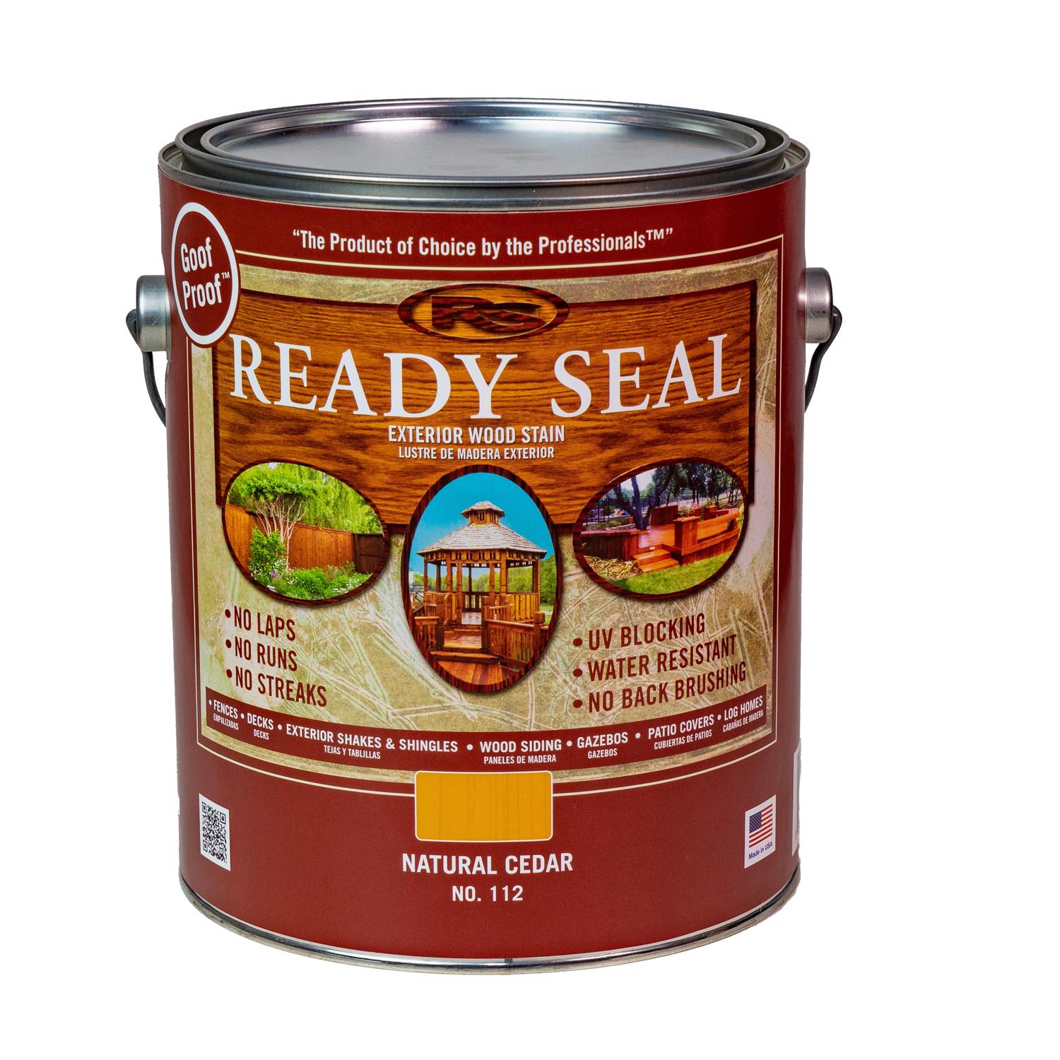 Ready Seal Goof Proof Semi-Transparent Natural Cedar Oil-Based Penetrating Wood Stain/Sealer 1 gal - Mycitystee