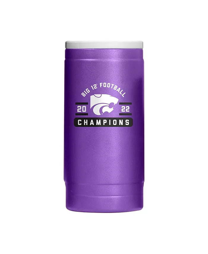 Logo Brands Kansas State Wildcats 2022 Big 12 Football Conference Champions 12 Oz Powder Coat Slim Can Cooler - Mycitystee