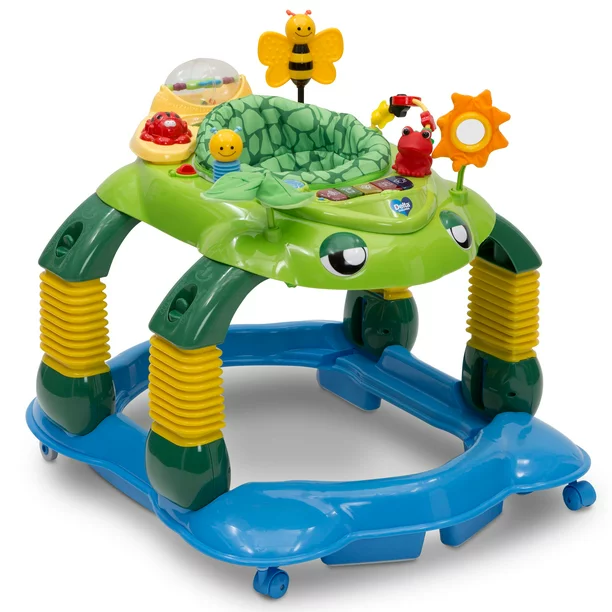 Delta Children Lil’ Play Station 3-in-1 Activity Walker， Mason the Turtle， Green - Mycitystee