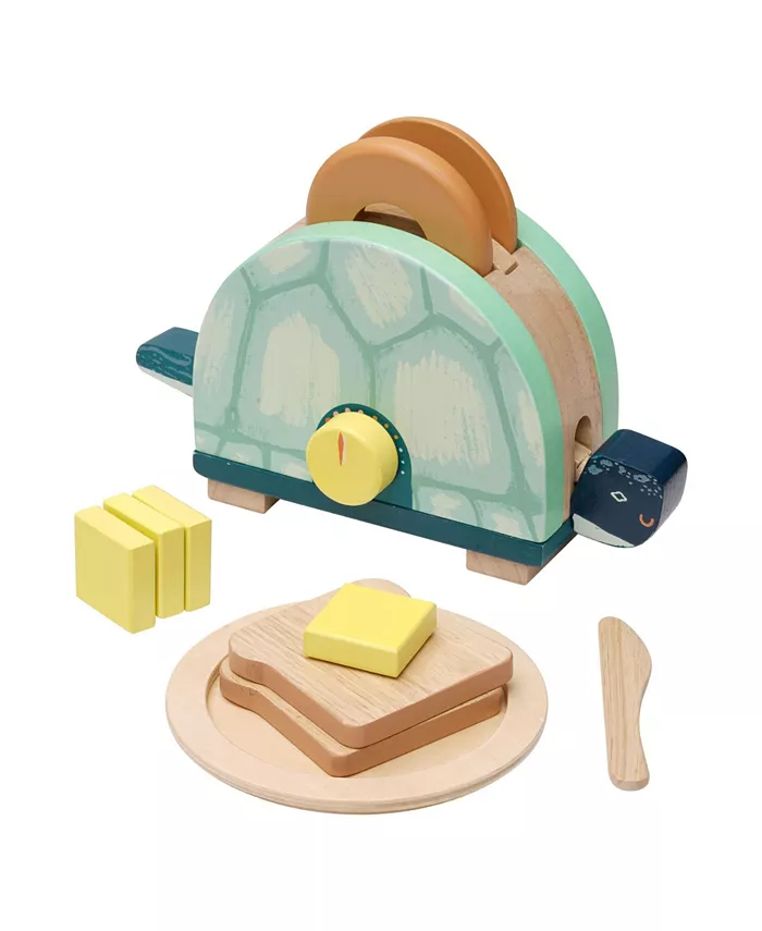 Manhattan Toy Company Toasty Turtle Pretend Play Cooking Toy Play Set， 6 Piece - Mycitystee