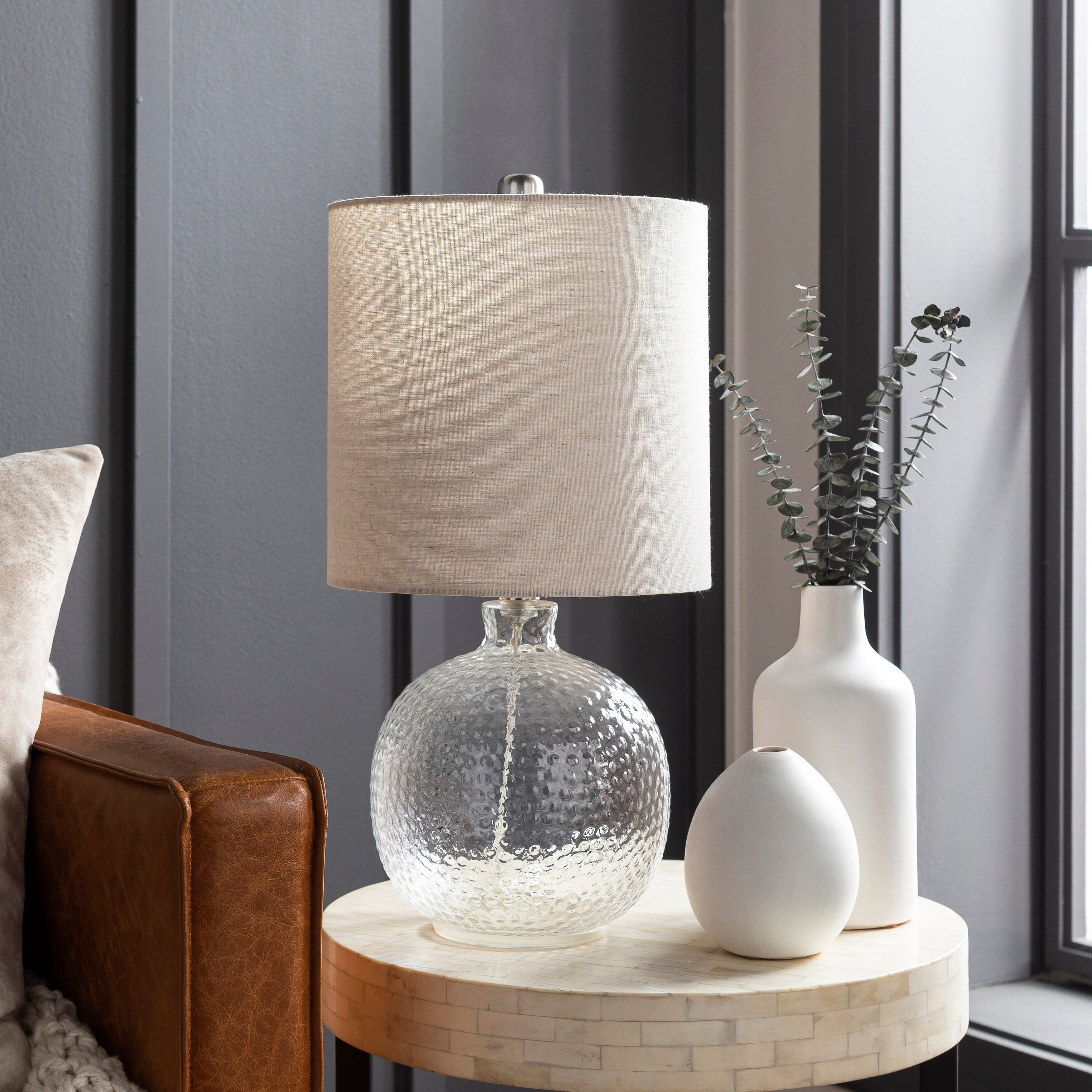 Artistic Weavers Lester Textured Glass 21-inch Table Lamp - 21