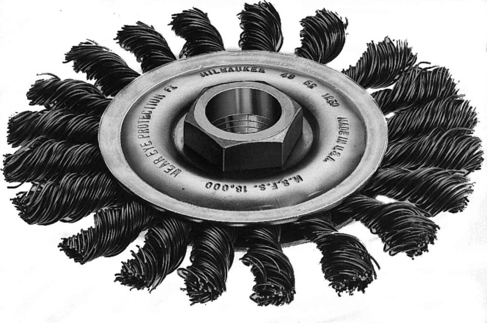 Milwaukee 4 in. Carbon Steel Full Cable Twist Knot Wheel 48-52-5030 from Milwaukee - Mycitystee