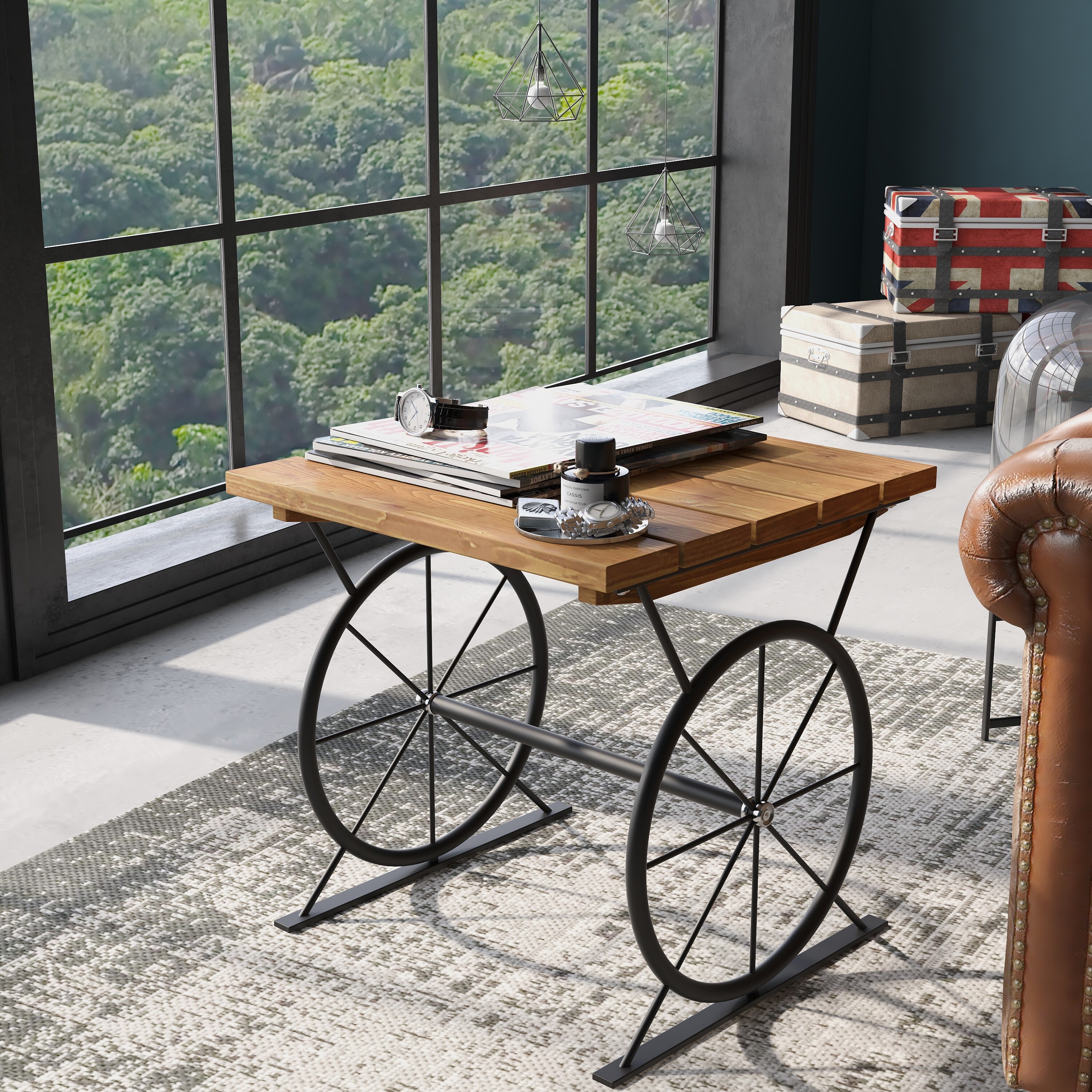 Carbon Loft Dietrich Urban 19-inch Wheel Side Table - Mycitystee