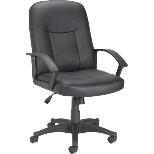 Lorell Leather Managerial Mid-back Chair (84869) - Mycitystee