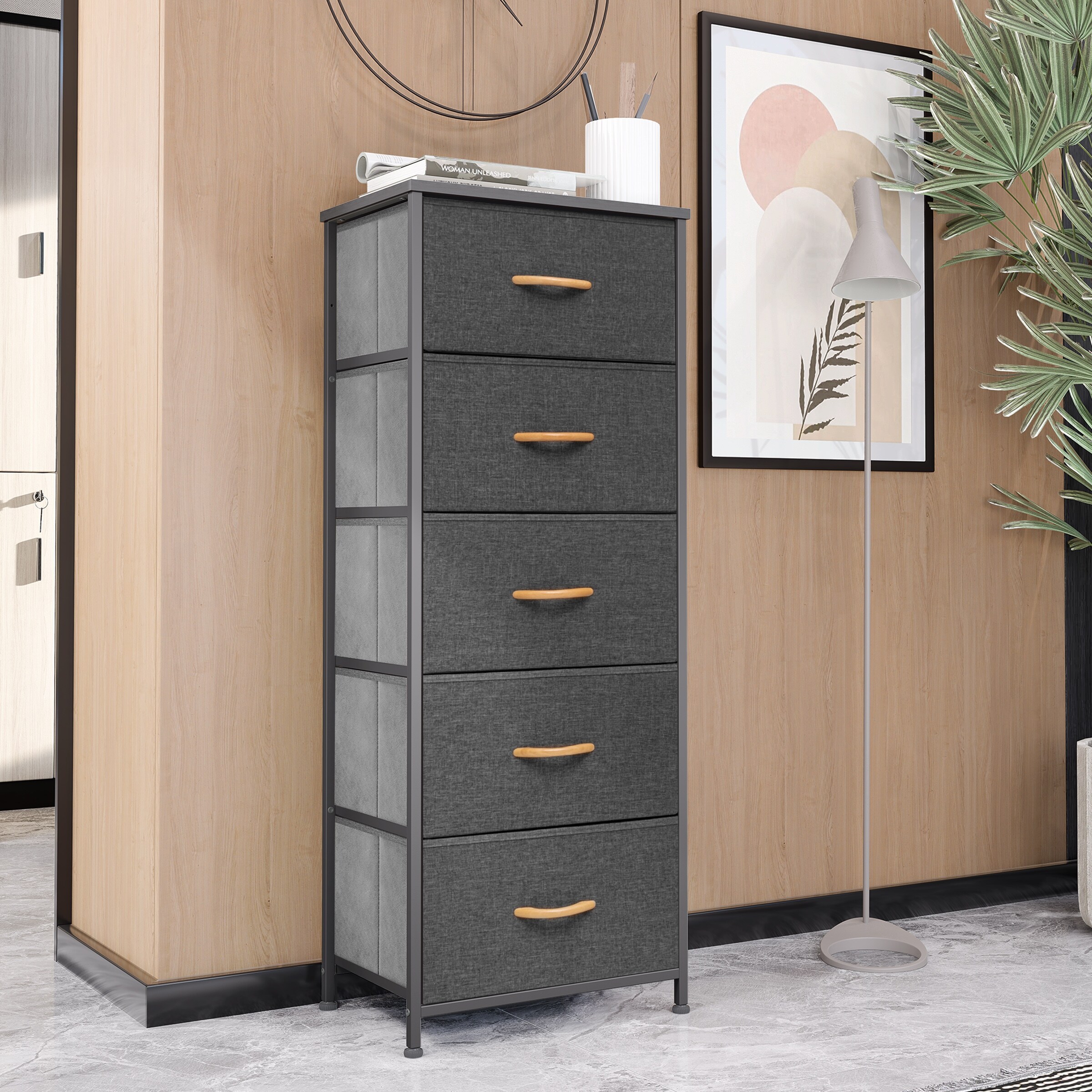 VredHom 5 Drawers Vertical Dresser Storage Tower - - 34606166 - Mycitystee