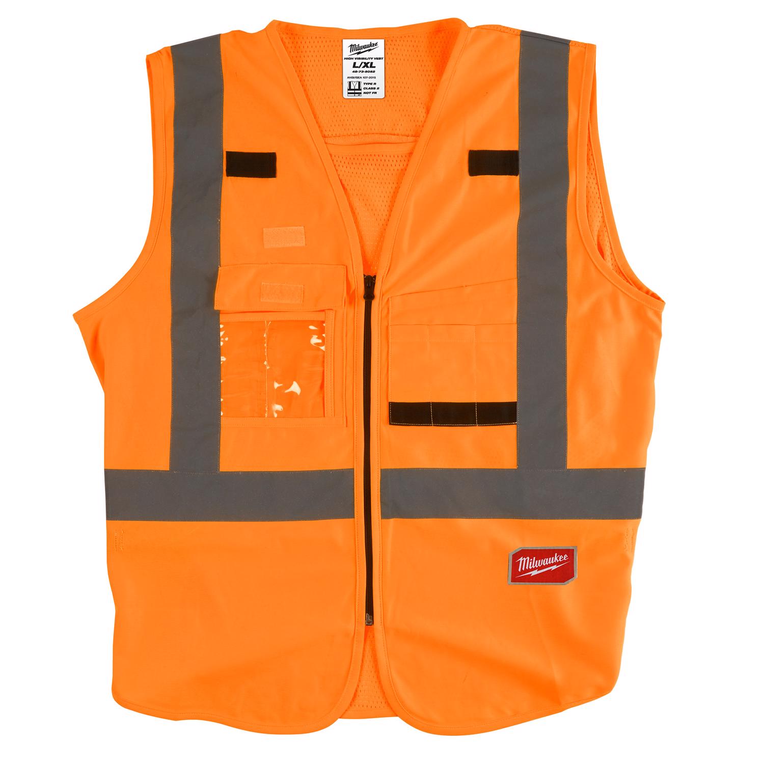 Milwaukee Reflective Safety Vest Hi-Viz Orange L/XL - Mycitystee