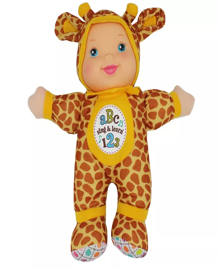 Baby's First by Nemcor Goldberger Doll Sing Learn Giraffe Bi-Lingual English and Spanish - Mycitystee