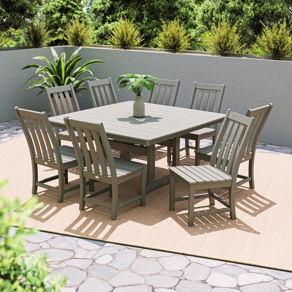 POLYWOOD Vineyard 9-Piece Dining Set - Mycitystee