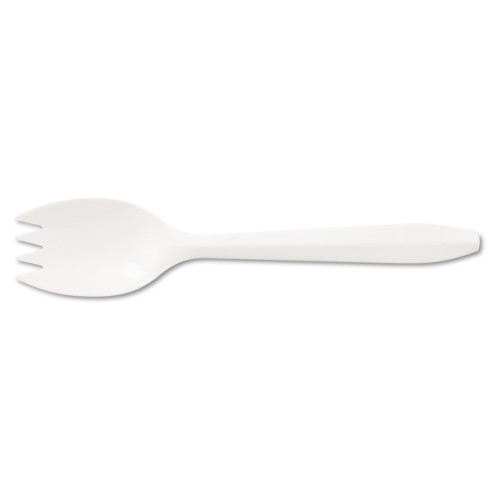 Boardwalk Mediumweight Polypropylene Cutlery， Spork， White， 1000/Carton - Mycitystee