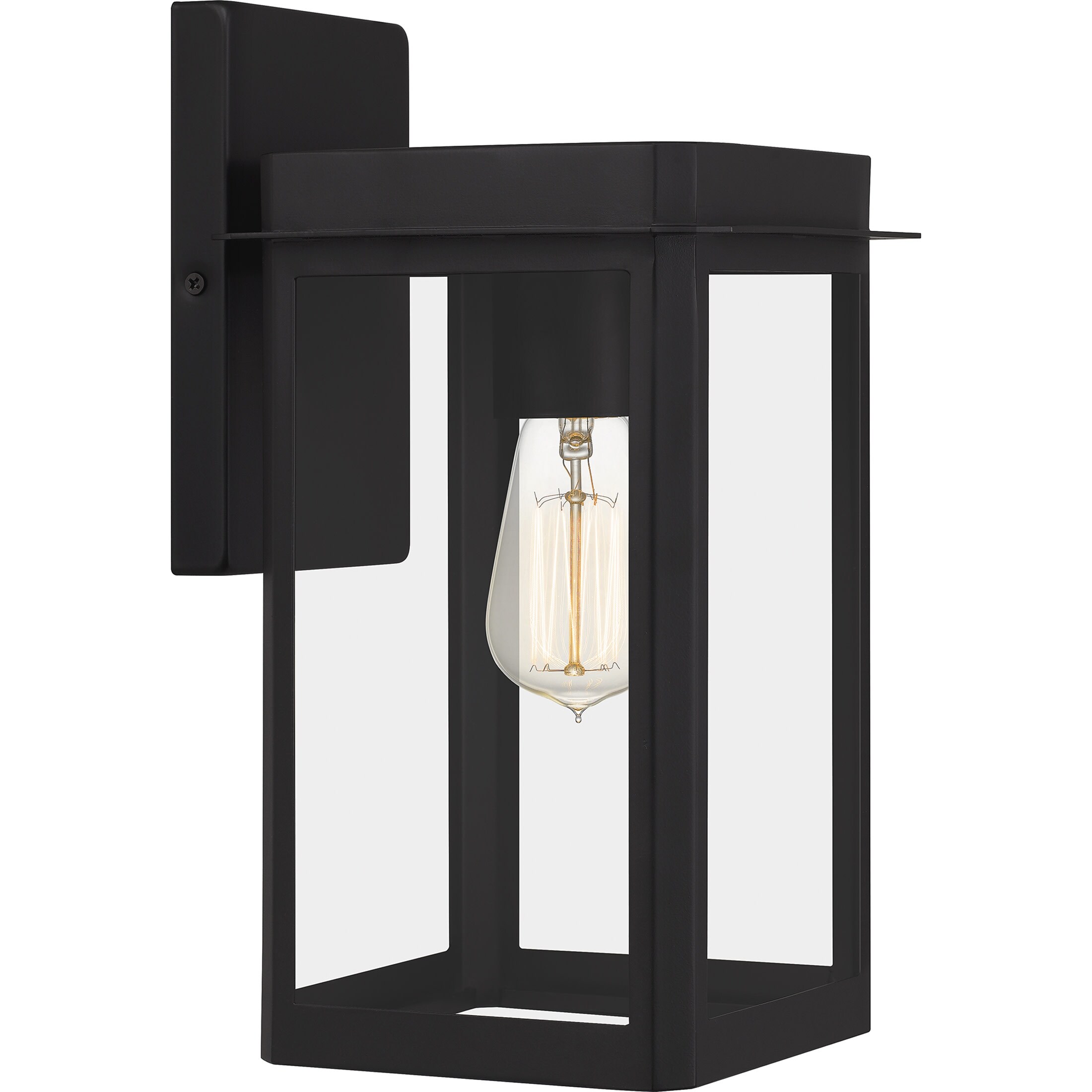 Piper 1-Light Matte Black Outdoor Wall Lantern Shopping - The Best Deals on Outdoor Wall Lanterns | 41429485 - Mycitystee