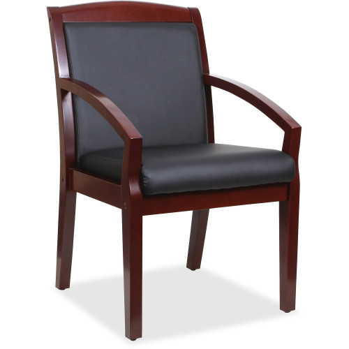 Lorell Sloping Arms Wood Guest Chair (20020) - Mycitystee