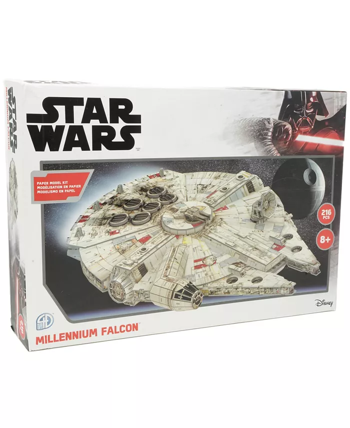 4D Cityscape Star Wars Millennium Falcon Paper Model Kit， 216 Pieces - Mycitystee