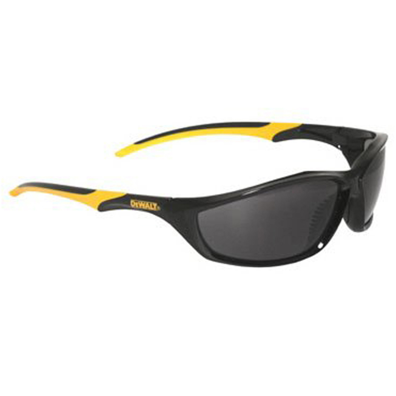 DeWalt Router Anti-Fog Safety Glasses Smoke Lens Black/Yellow Frame 1 pc - Mycitystee