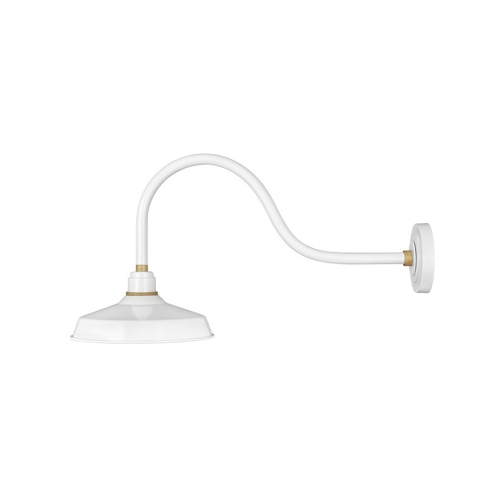 Hinkley Foundry 1-Light Outdoor Wall Mount Lantern in Gloss White Shopping - The Best Deals on Outdoor Barn Lights | 31585580 - Mycitystee