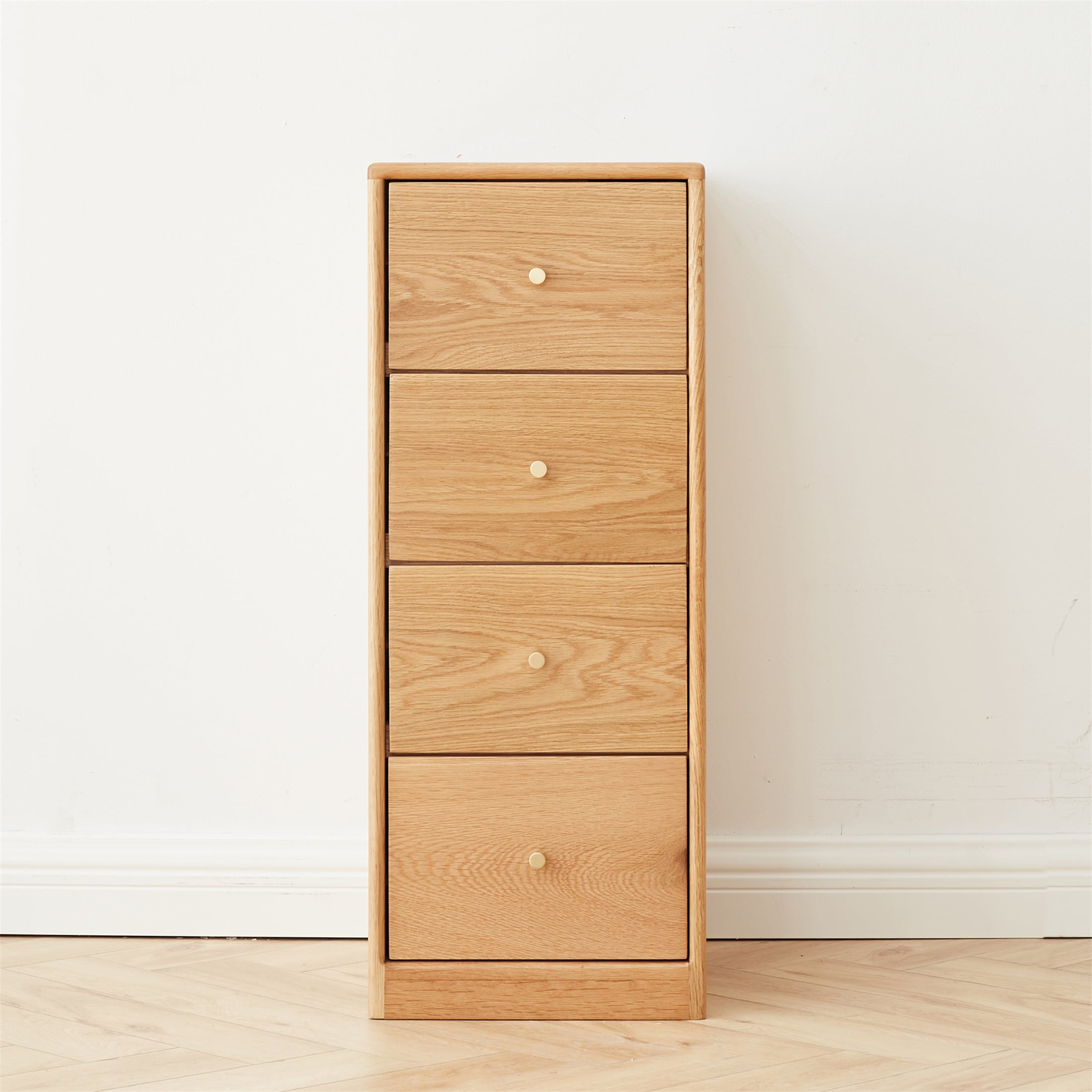 Solid Oak Bedside Table Storage Cabinet - - 37508584 - Mycitystee