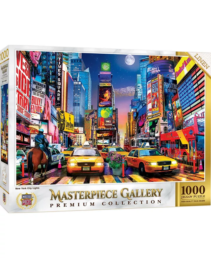 MasterPieces Puzzles MasterPiece Gallery - New York City Lights 1000 Piece Puzzle - Mycitystee