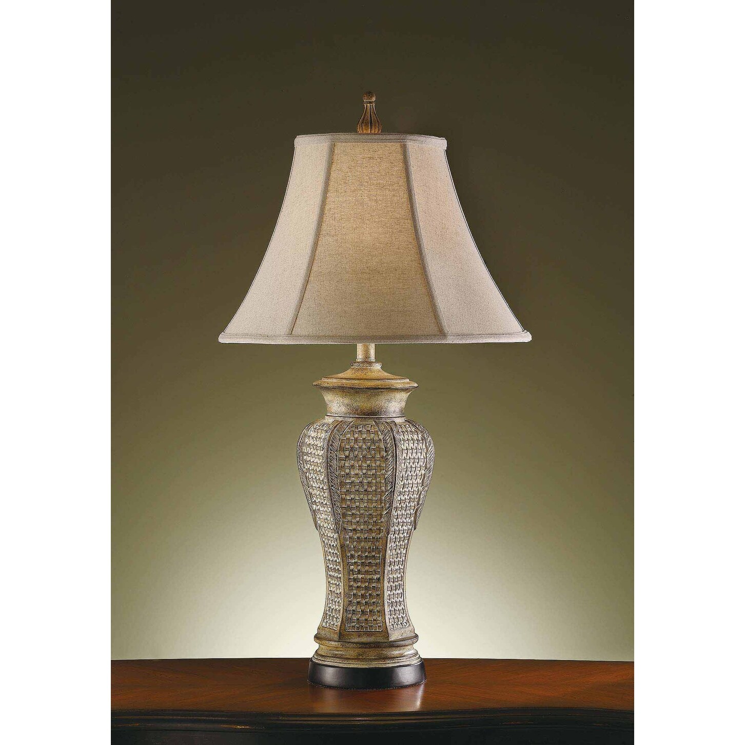 Cypress Pickled Pine Textured 32-inch Vintage Traditional Table Lamp - 32