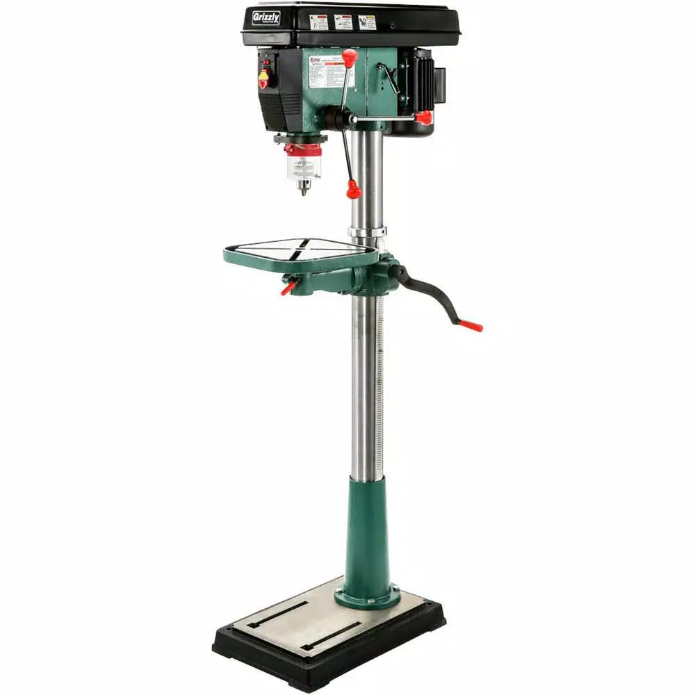Grizzly Industrial 17 in. 12-Speed Floor Drill Press and#8211; XDC Depot - Mycitystee