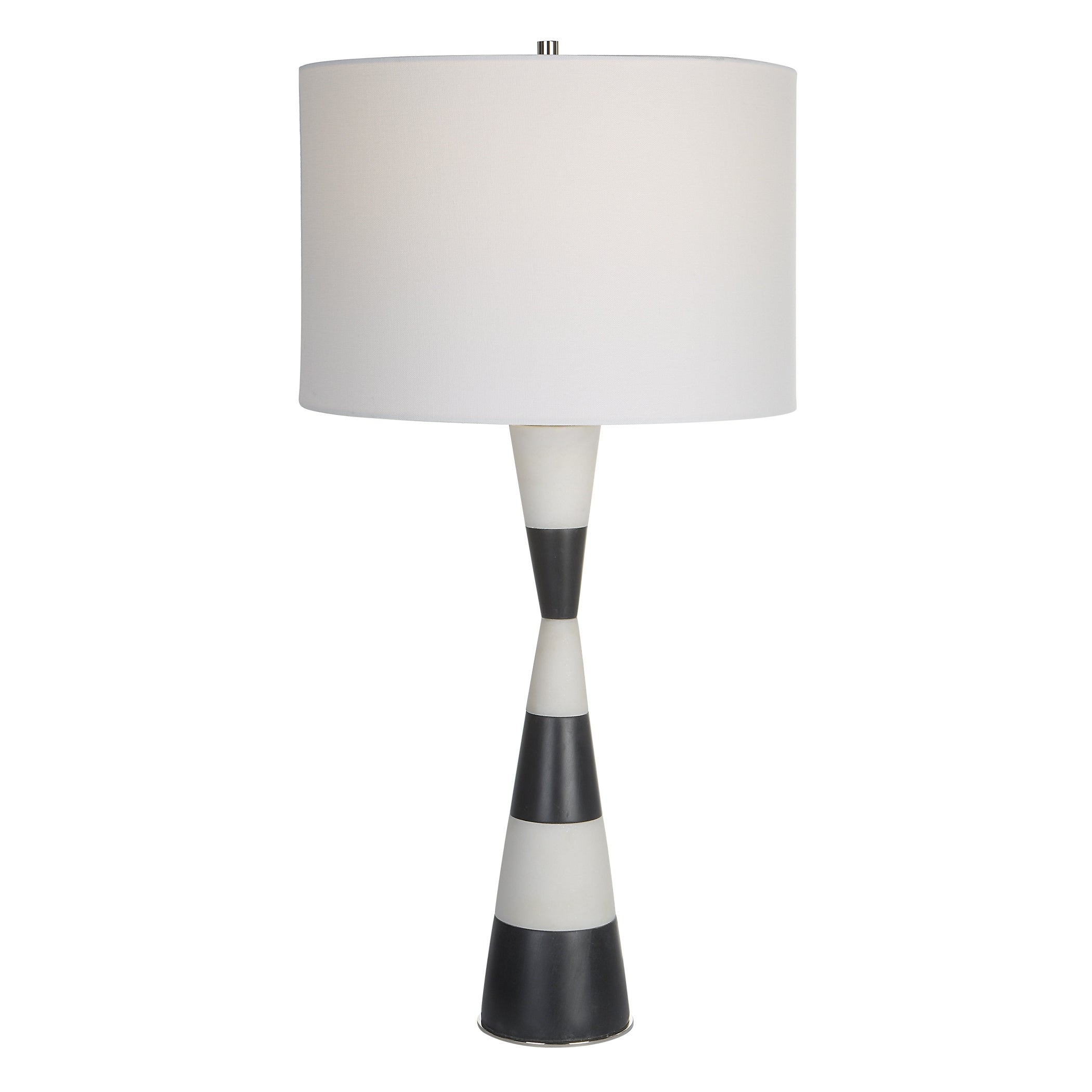 Uttermost Bandeau Banded Stone Table Lamp - 14 W x 29.5 H x 14 D (inches) - Mycitystee