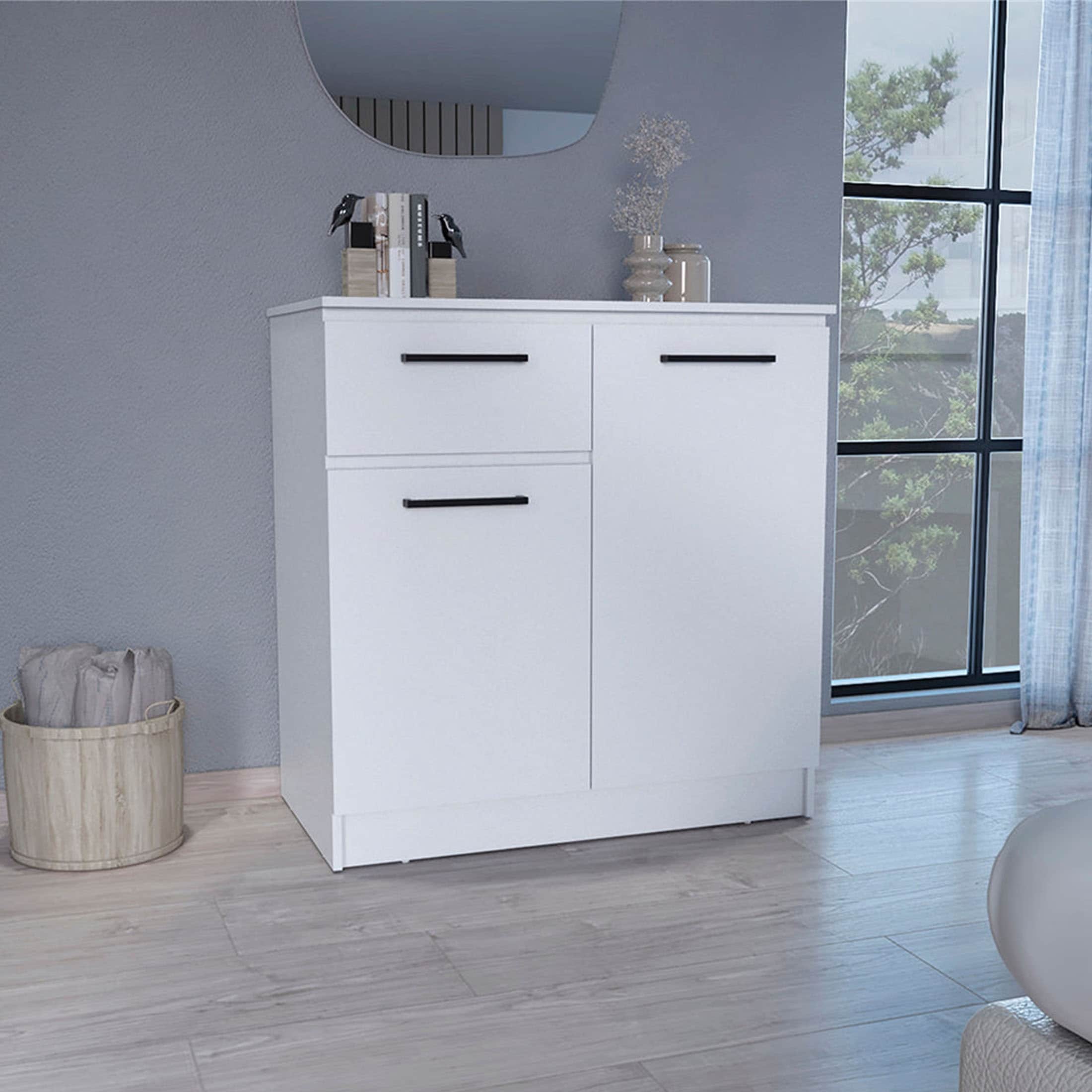 Dresser with 2-Door Cabinets and Drawer - - 37841610 - Mycitystee