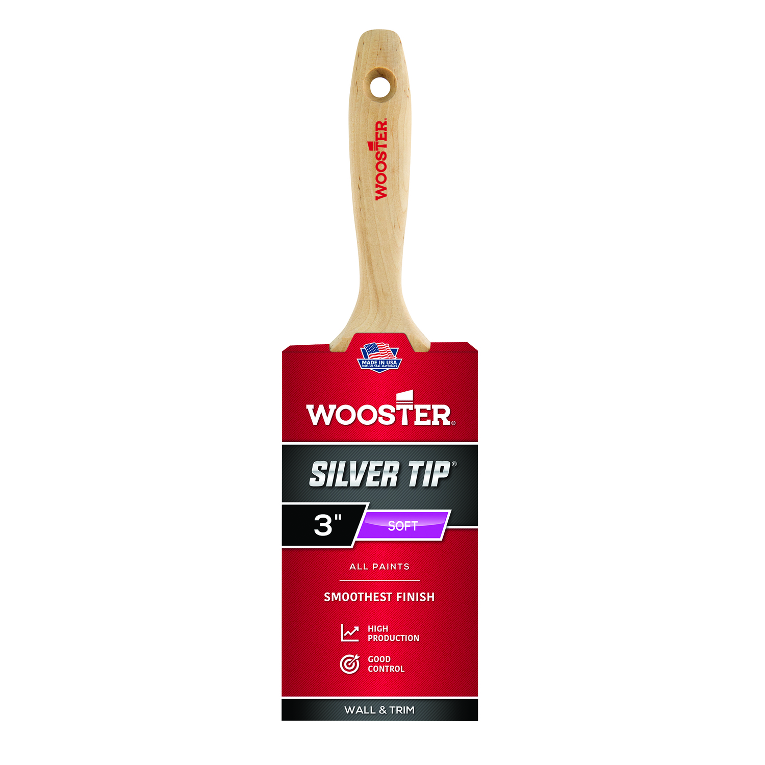 Wooster Silver Tip 3 in. Soft Flat Paint Brush - Mycitystee