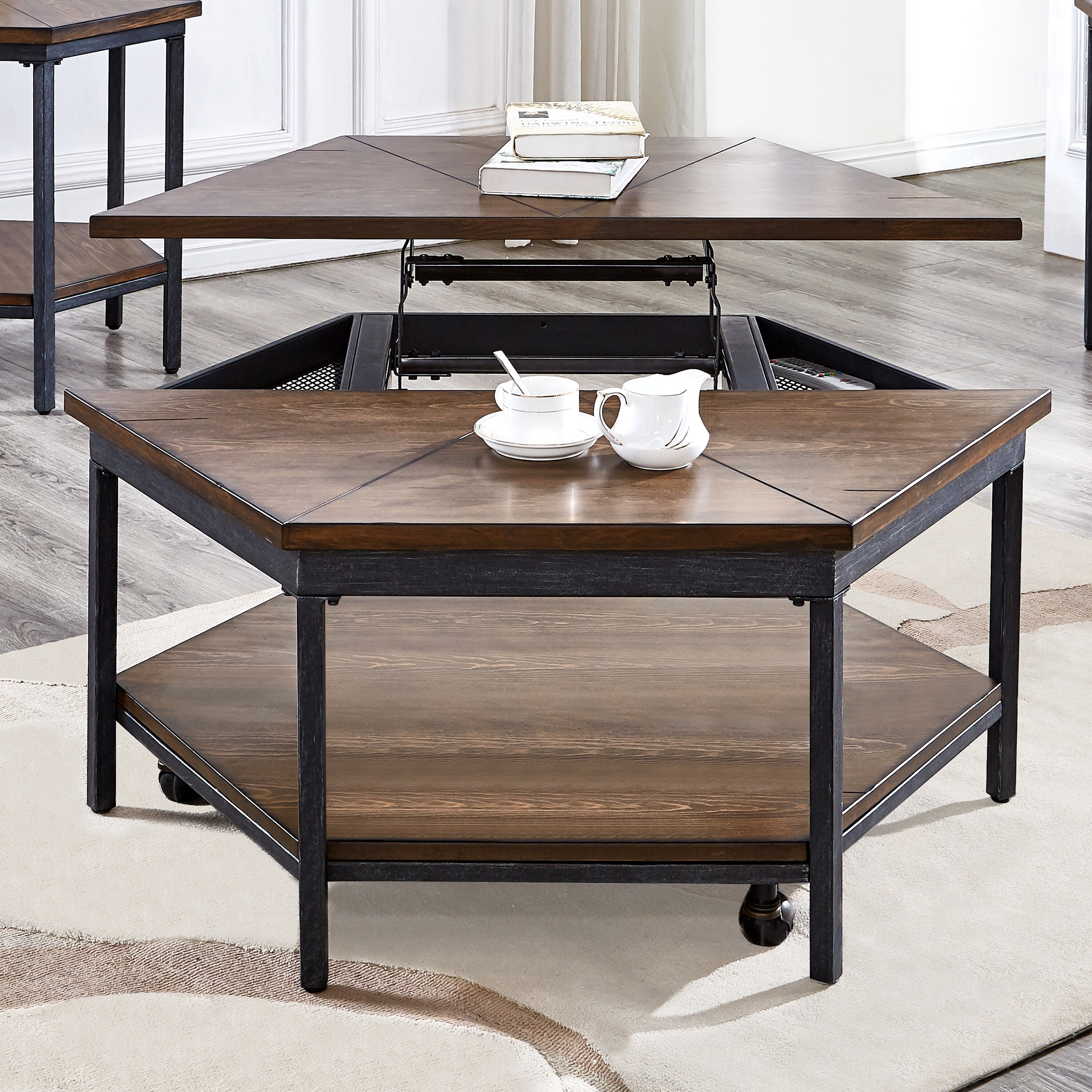 Upton Hexagon Lift Top Coffee Table by Greyson Living - Mycitystee
