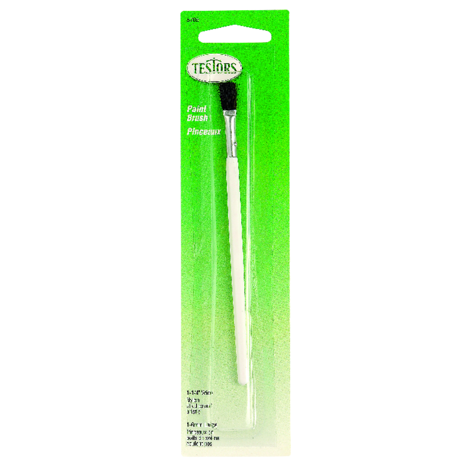 Testors 1/4 in. Flat Artist Paint Brush - Mycitystee