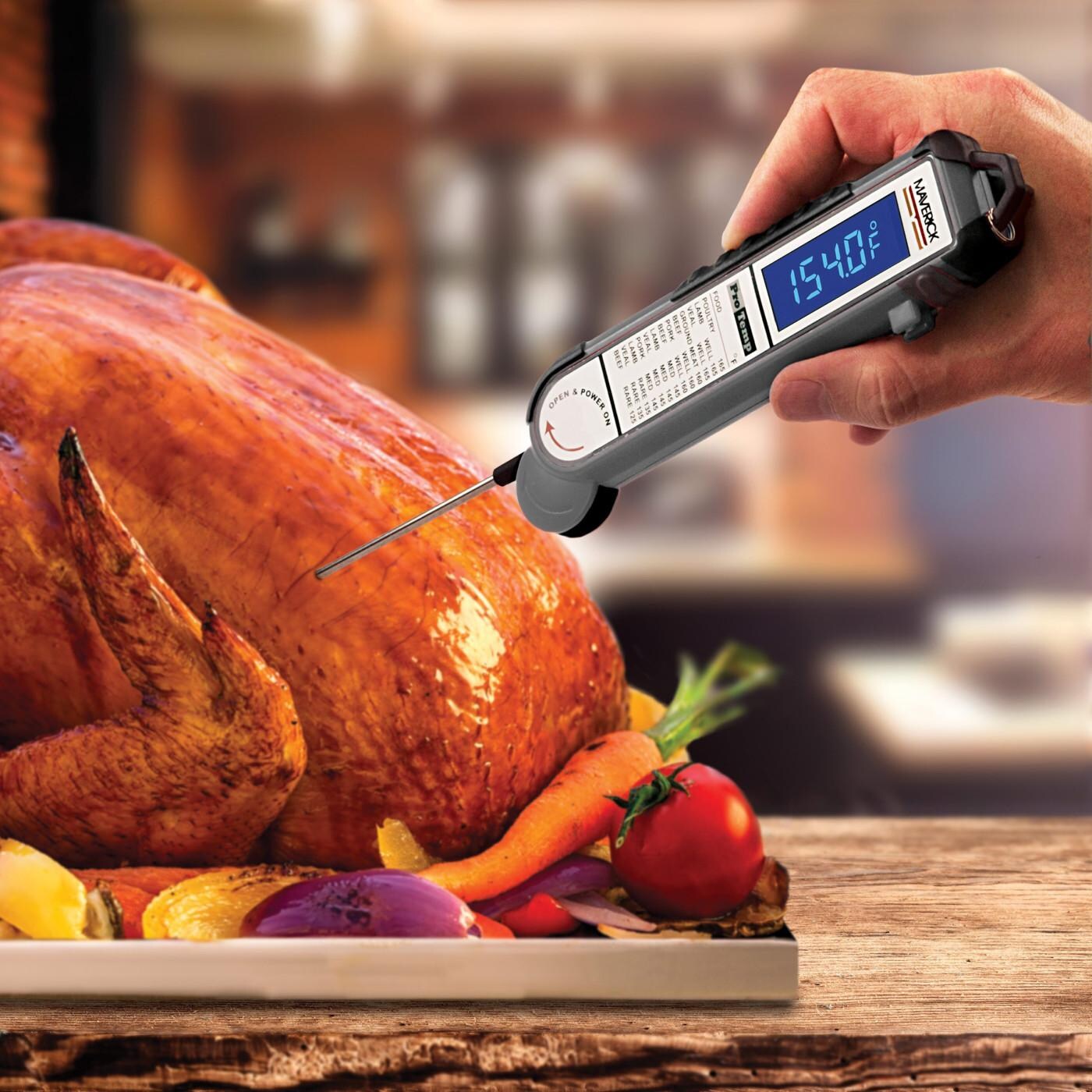 Maverick Pro-Temp Commercial Grade Food Probe BBQ Thermometer With Belt Clip - Mycitystee