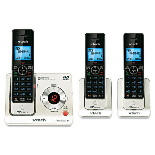 Vtech LS6425-3 DECT 6.0 Cordless Voice Announce Answering System - Mycitystee