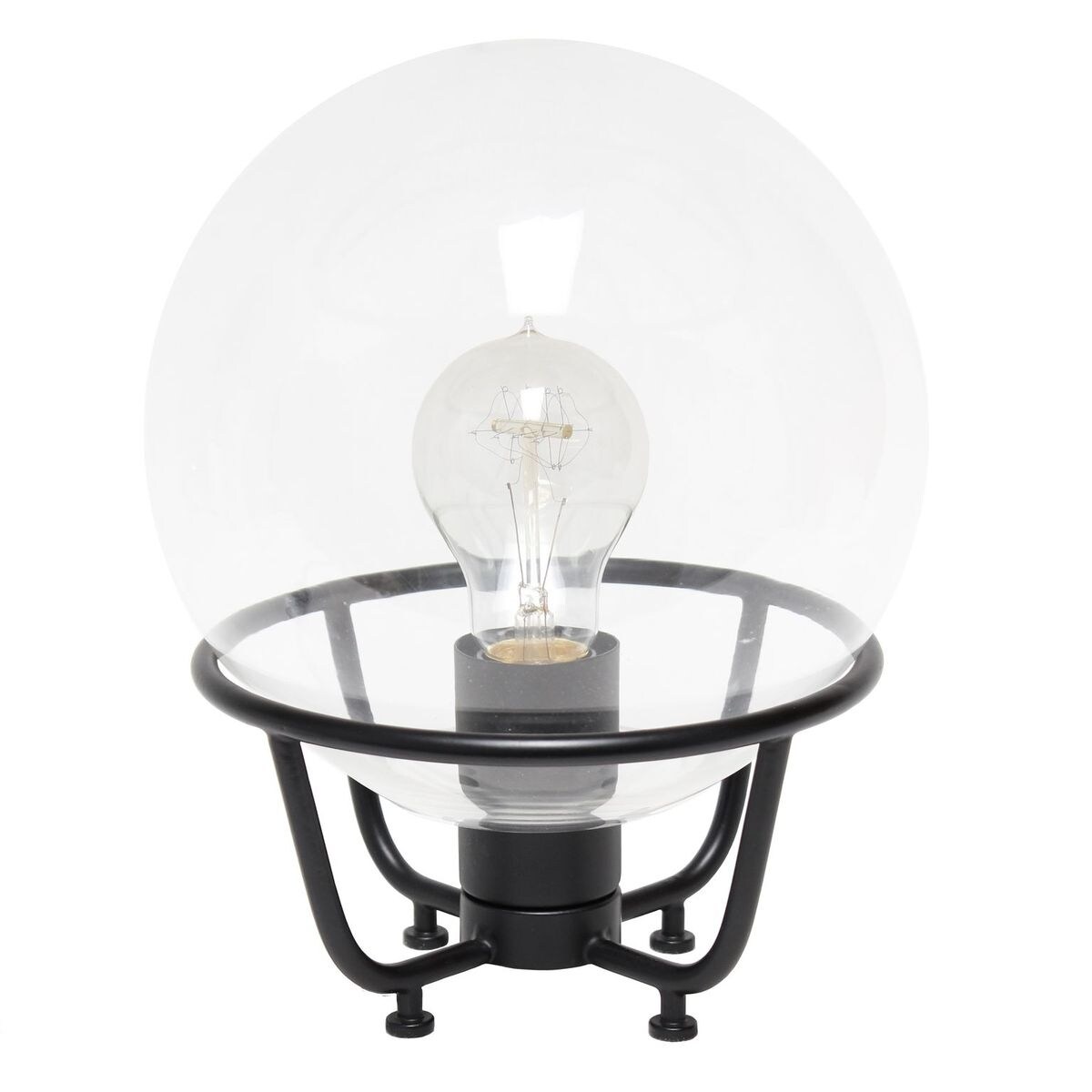 Lalia Home Old World Globe Glass Table Lamp - 7.75(L)7.75(W)10(H) - Mycitystee