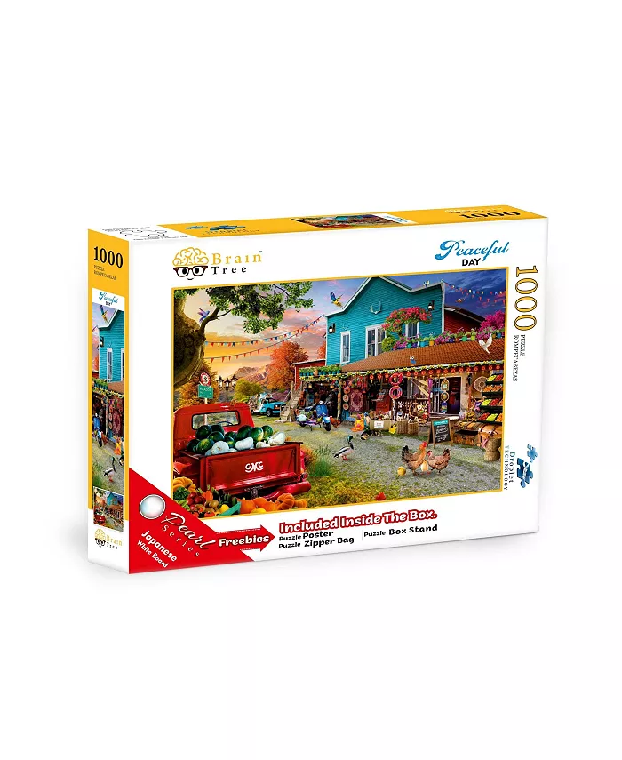 Brain Tree Games Peaceful Day 1000 Piece Jigsaw Puzzle - Mycitystee