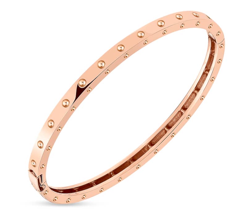 Roberto Coin 18KT Rose Gold Symphony Pois Moi Oval Bangle - Mycitystee