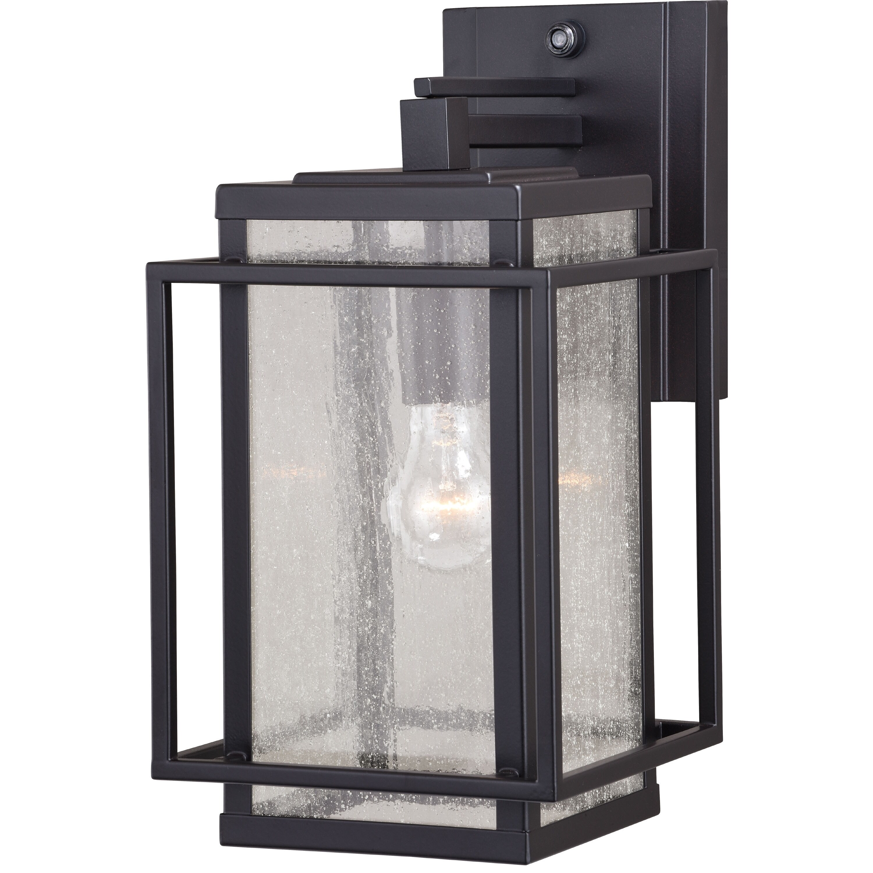 Hyde Park 1 Light Dusk to Dawn Bronze Mission Outdoor Wall Lantern Clear Glass - 7.25-in W x 14-in H x 10.75-in D Shopping - The Best Deals on Outdoor - Mycitystee