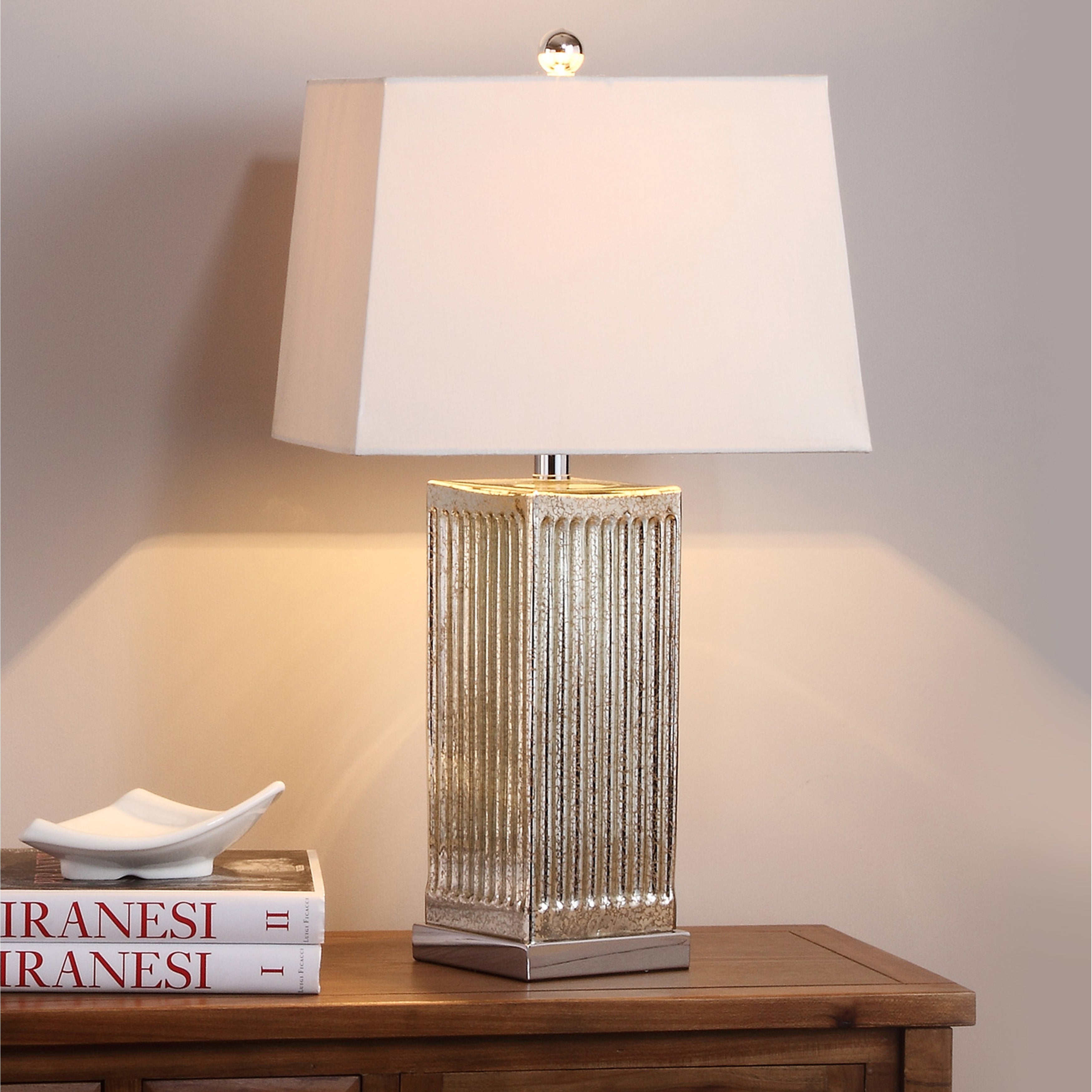 SAFAVIEH Lighting 27-inch Clear Rock Crystal Table Lamp (Set of 2) - 14
