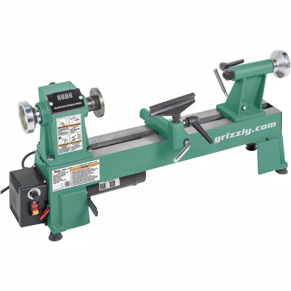 Grizzly Industrial 10 in. x 18 in. Variable-Speed Wood Lathe and#8211; XDC Depot - Mycitystee
