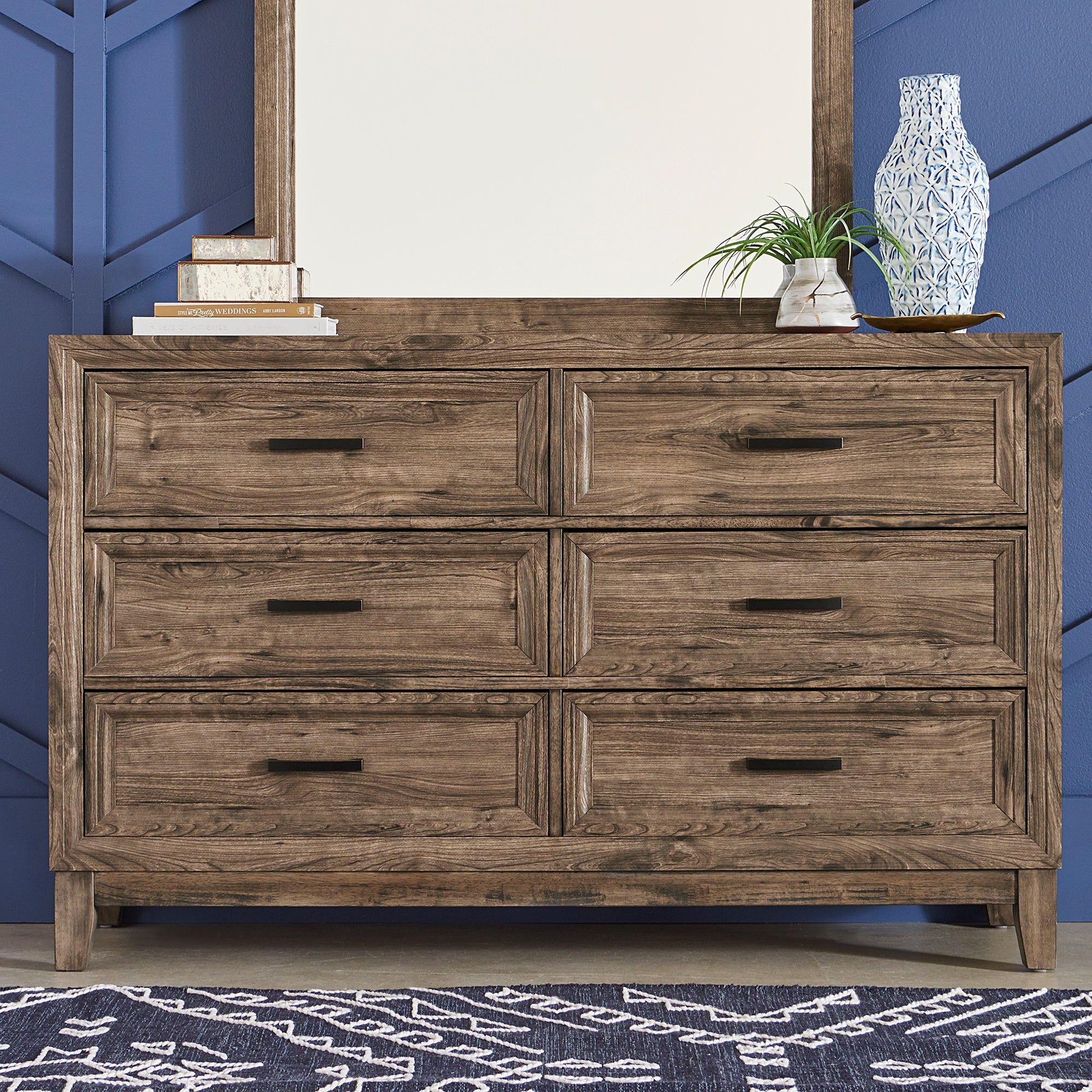 Ridgecrest Cobblestone 6 Drawer Dresser - - 30826651 - Mycitystee