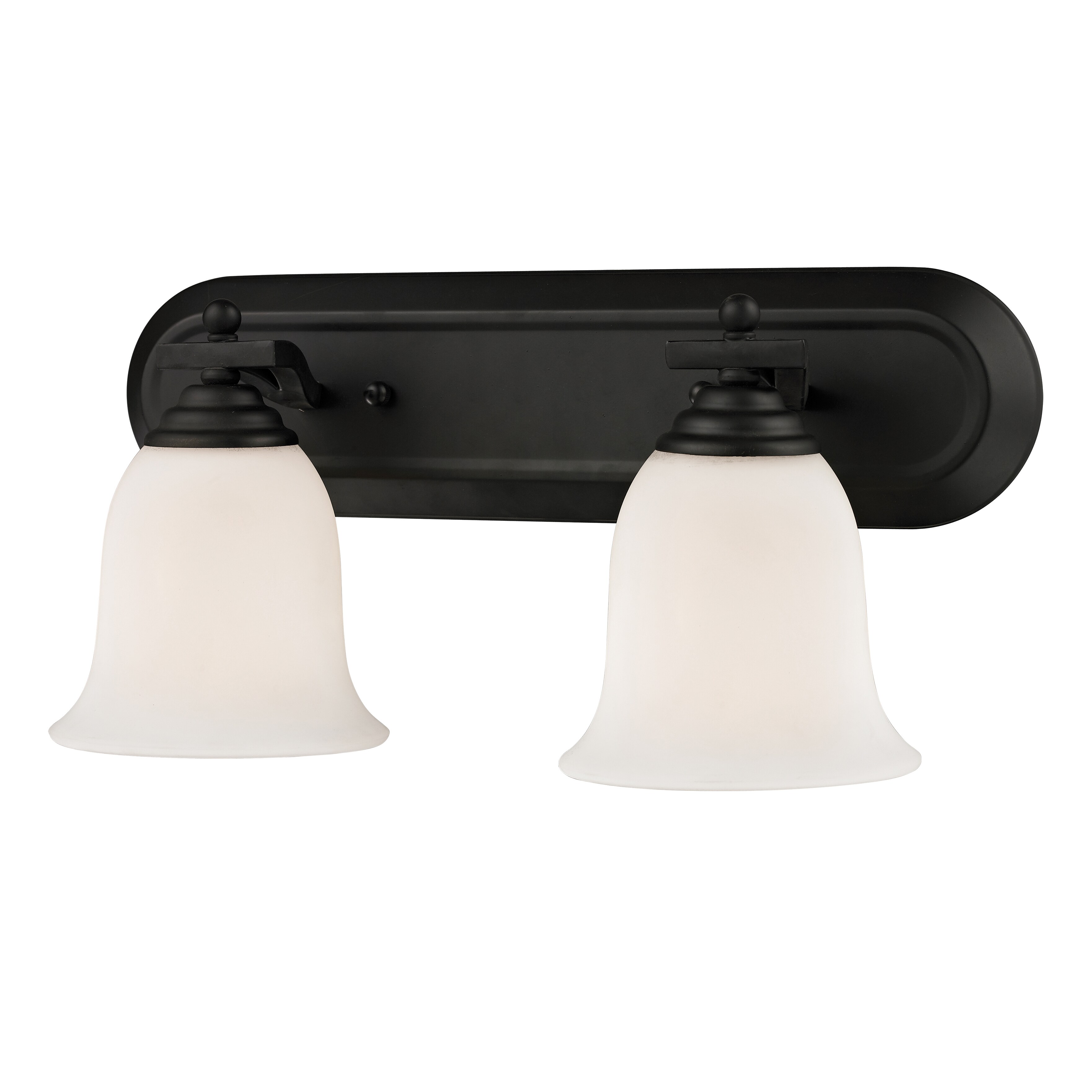 Lagoon Matte Black 2-light Vanity - Mycitystee