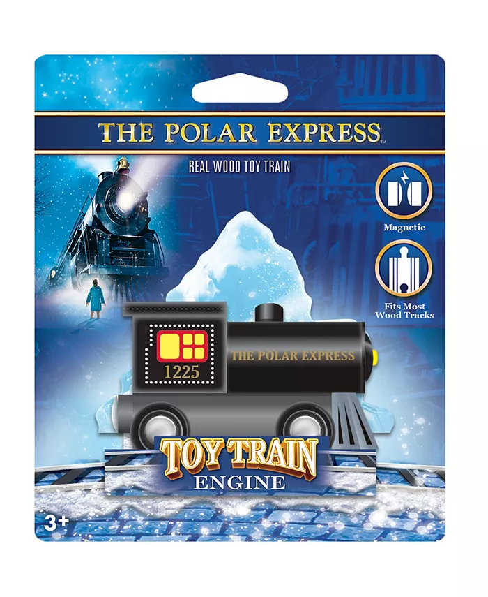 MasterPieces Puzzles Officially Licensed Polar Express Wooden Toy Train Engine For Kids - Mycitystee