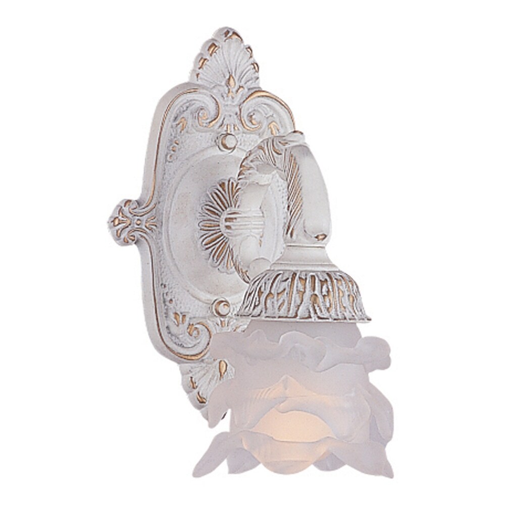 Paris Market 1 Light Antique White Sconce - 6.5'' W x 10'' H x 6'' D - Mycitystee