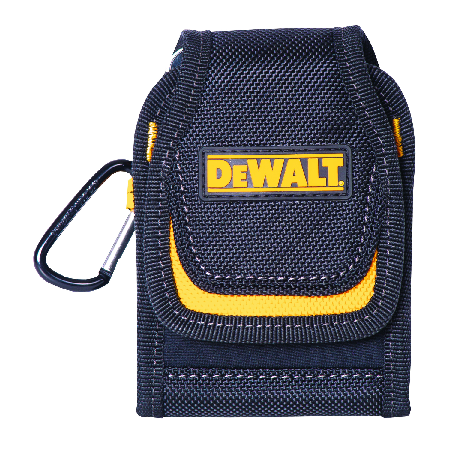 DeWalt 2 pocket Polyester Cell Phone Holder 2.5 in. L X 4.3 in. H Black/Yellow - Mycitystee